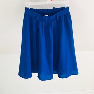 Royal Blue Skater Circle Skirt.